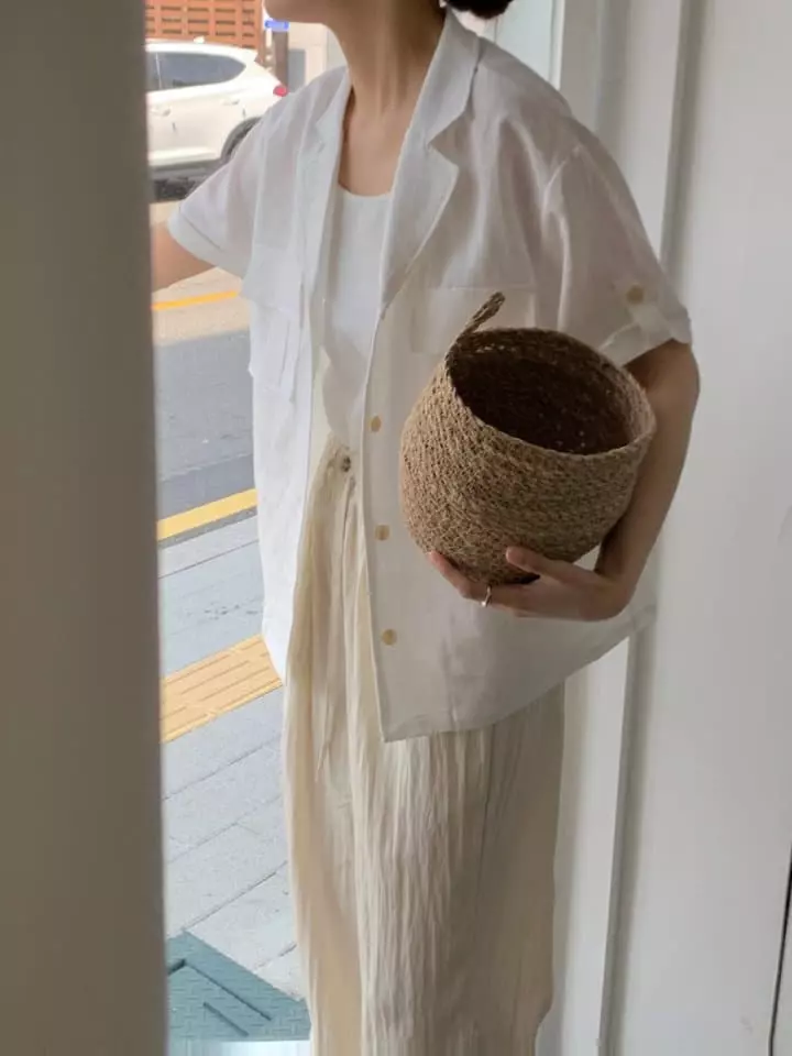 Renouveau - Korean Women Fashion - #womensfashion - Linen Roll-up Jacket