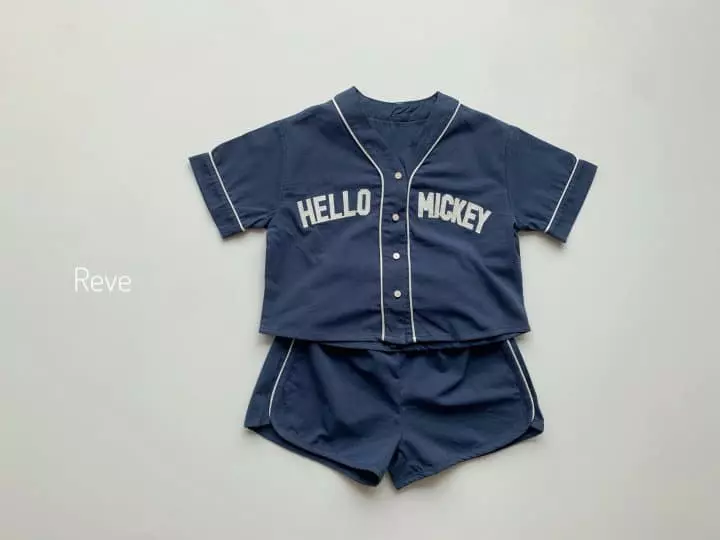 Reve Kid - Korean Children Fashion - #discoveringself - Baseball Top Bottom Set