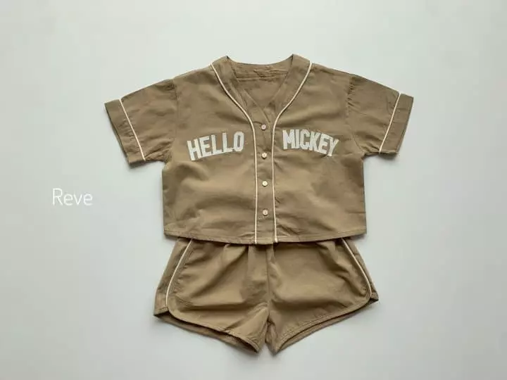 Reve Kid - Korean Children Fashion - #fashionkids - Baseball Top Bottom Set - 2