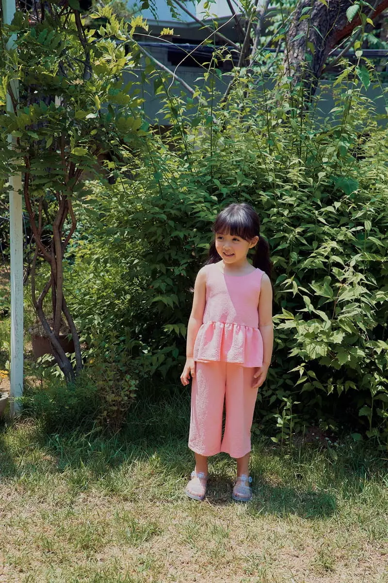Rica - Korean Children Fashion - #discoveringself - Big Ribbon Top Bottom Set