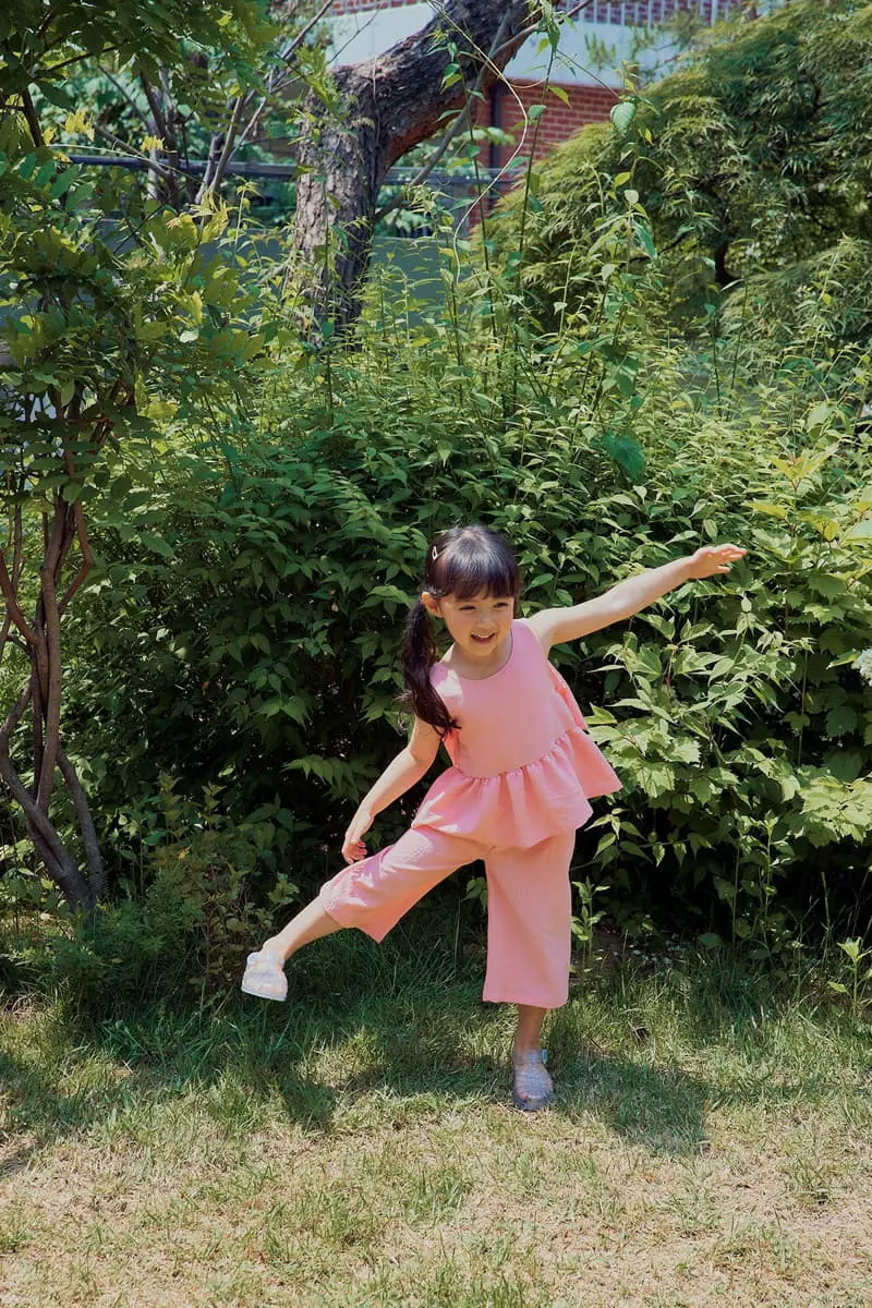 Rica - Korean Children Fashion - #fashionkids - Big Ribbon Top Bottom Set - 2