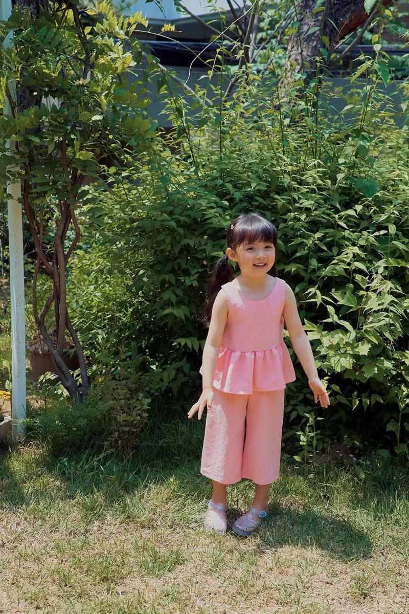 Rica - Korean Children Fashion - #todddlerfashion - Big Ribbon Top Bottom Set - 11