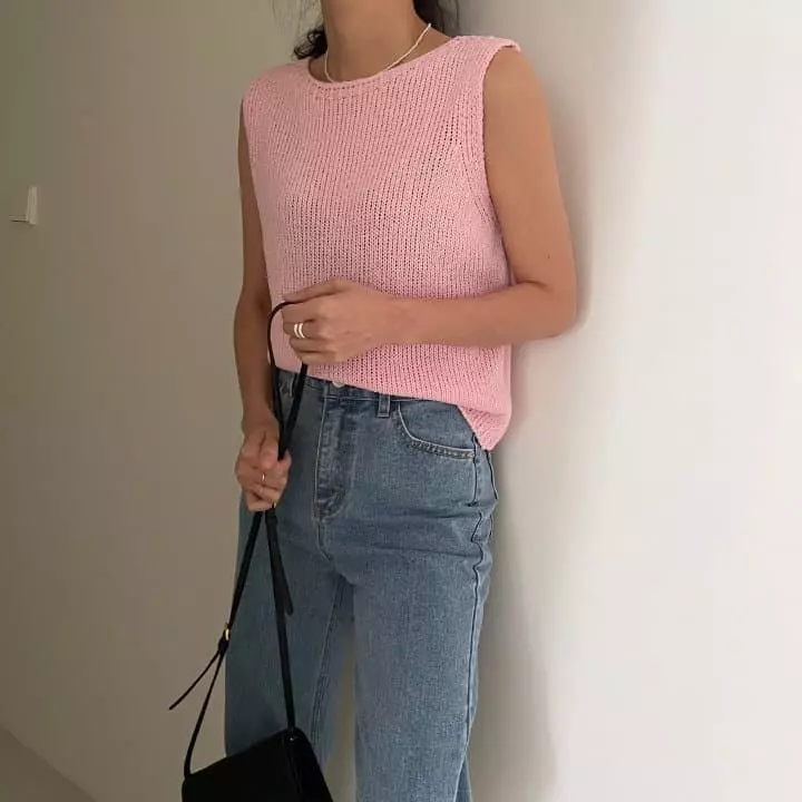 Ripple - Korean Women Fashion - #momslook - Minica Knit Sleeveless - 3
