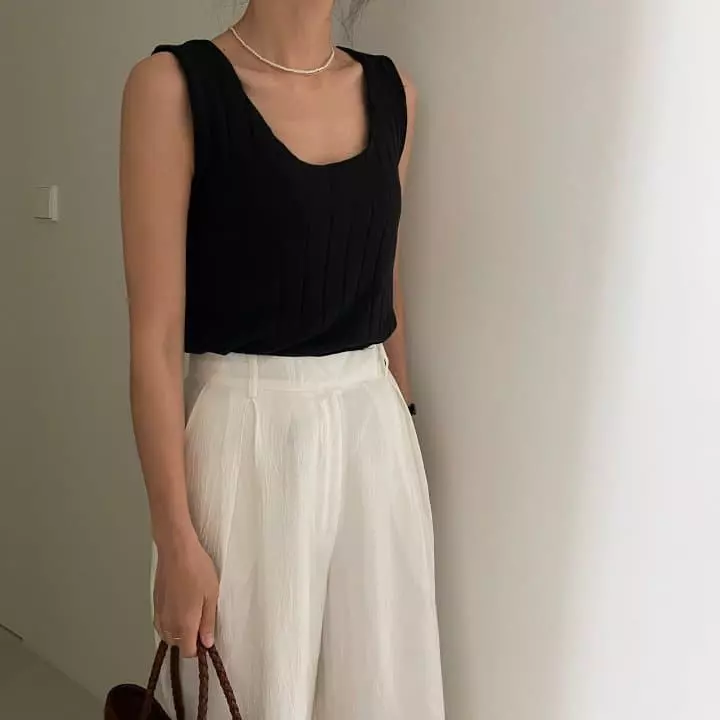 Ripple - Korean Women Fashion - #momslook - Block Sleeveless - 5