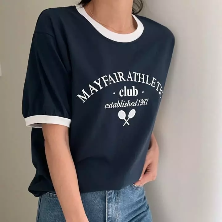 Ripple - Korean Women Fashion - #momslook - Tennis Club Tee - 4