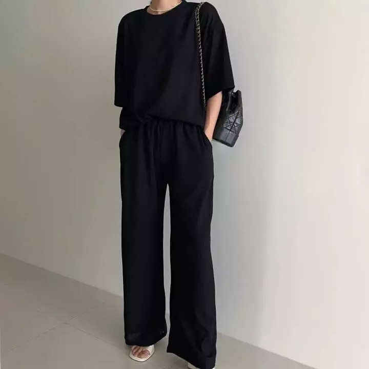 Ripple - Korean Women Fashion - #momslook - Windy Cool Top Bottom Set - 4