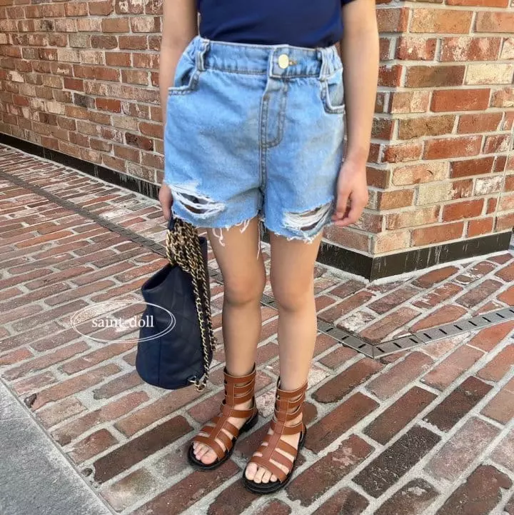 Saint Doll - Korean Children Fashion - #childofig - Botton Vintage Shorts - 12