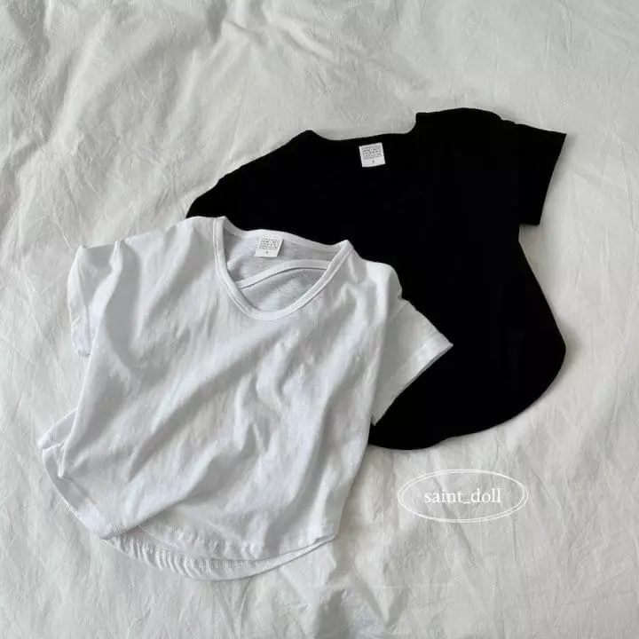 Saint Doll - Korean Children Fashion - #childrensboutique - U Neck Stirng Tee - 9