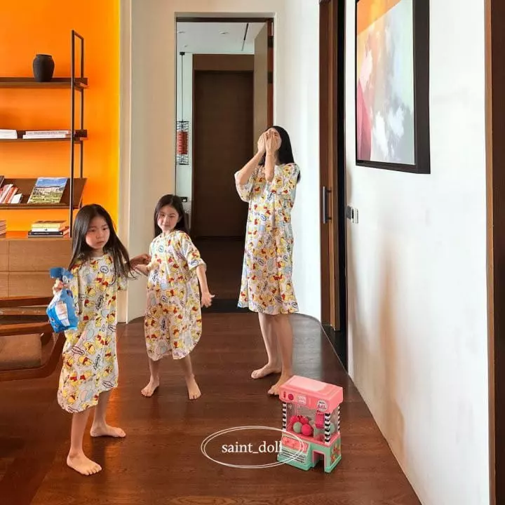Saint Doll - Korean Children Fashion - #fashionkids - Pooh One-piece wit Mom - 2