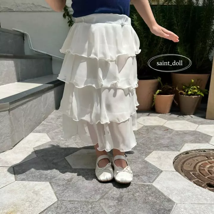 Saint Doll - Korean Children Fashion - #kidsstore - Chiffon Cancan Skirt - 9
