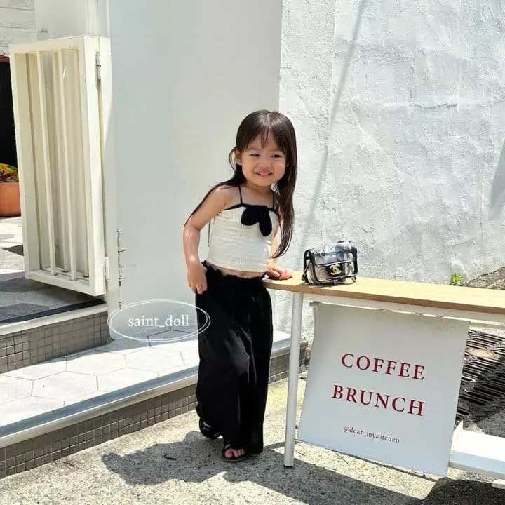 Saint Doll - Korean Children Fashion - #kidsstore - Ribbon String Sleeveless