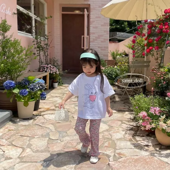 Saint Doll - Korean Children Fashion - #littlefashionista - Rabbit Heart Tee with Mom