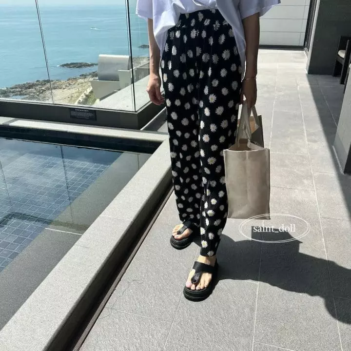 Saint Doll - Korean Children Fashion - #minifashionista - Big Flower Pants with Mom