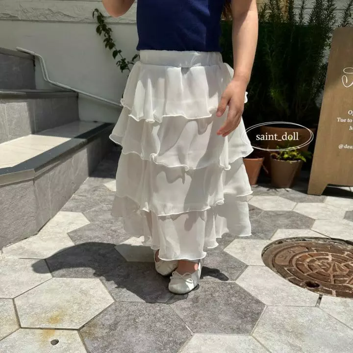 Saint Doll - Korean Children Fashion - #toddlerclothing - Chiffon Cancan Skirt
