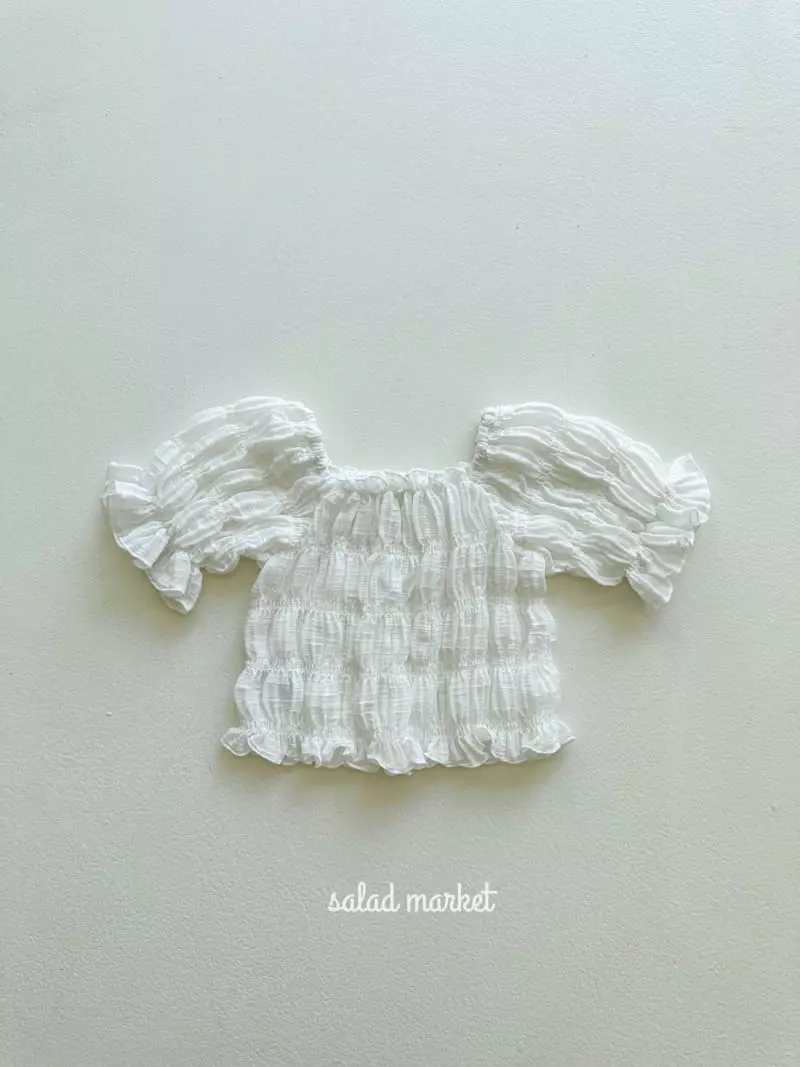 Salad Market - Korean Children Fashion - #childofig - Smooth Smocked Blouse - 3