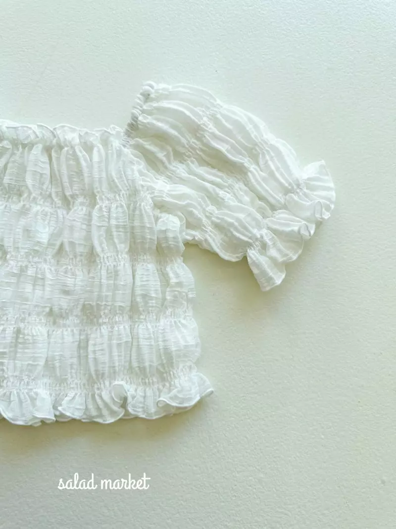 Salad Market - Korean Children Fashion - #childofig - Smooth Smocked Blouse - 4
