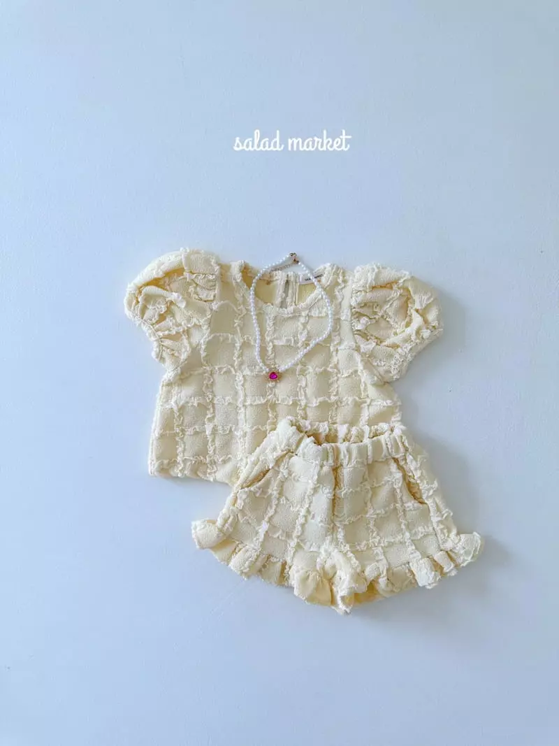 Salad Market - Korean Children Fashion - #fashionkids - Mayo Top Bottom Set - 6