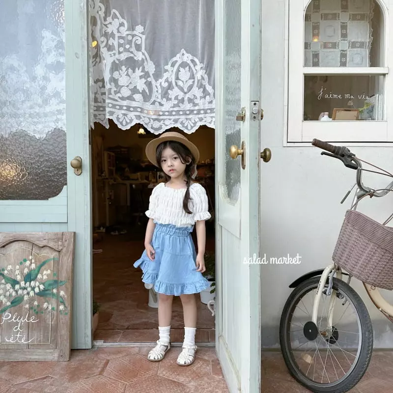 Salad Market - Korean Children Fashion - #fashionkids - Smooth Smocked Blouse - 7