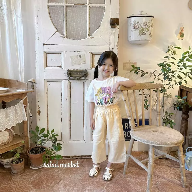 Salad Market - Korean Children Fashion - #kidsshorts - Rainow Bear Tee - 11