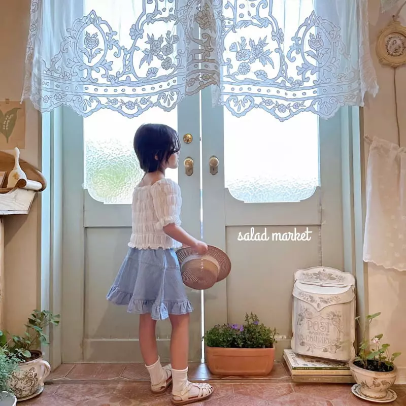 Salad Market - Korean Children Fashion - #littlefashionista - Smooth Smocked Blouse - 12