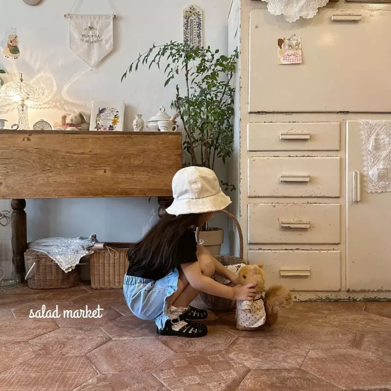Salad Market - Korean Children Fashion - #magicofchildhood - Momo Frill Denim Shorts - 10