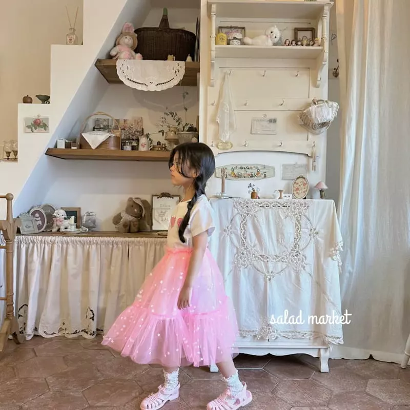 Salad Market - Korean Children Fashion - #magicofchildhood - Tutu Lime Skirt - 8