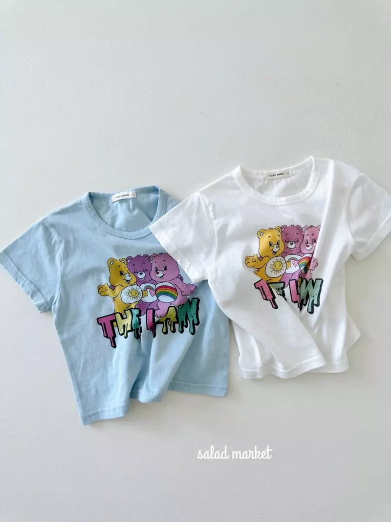 Salad Market - Korean Children Fashion - #magicofchildhood - Rainow Bear Tee - 2
