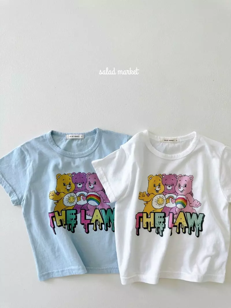 Salad Market - Korean Children Fashion - #minifashionista - Rainow Bear Tee - 3