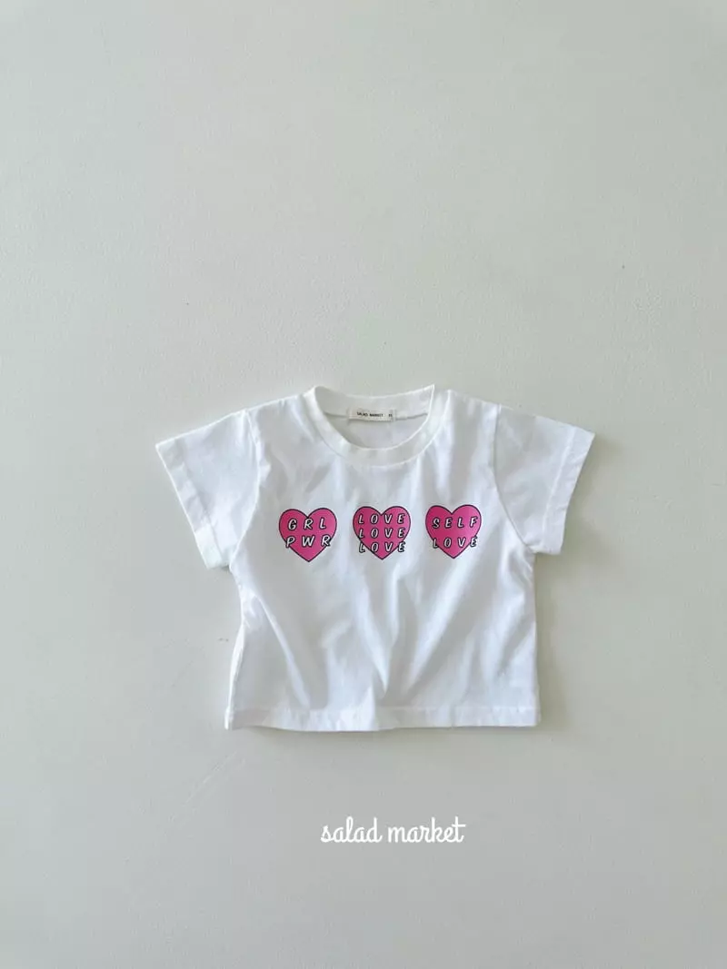 Salad Market - Korean Children Fashion - #prettylittlegirls - Love Tee - 3