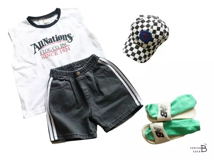 Sewing-B - Korean Children Fashion - #stylishchildhood - Nation Sleeveless - 7