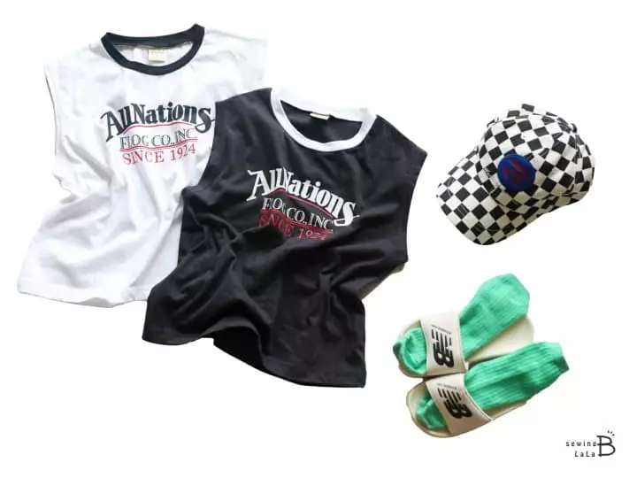 Sewing-B - Korean Children Fashion - #toddlerclothing - Nation Sleeveless - 6
