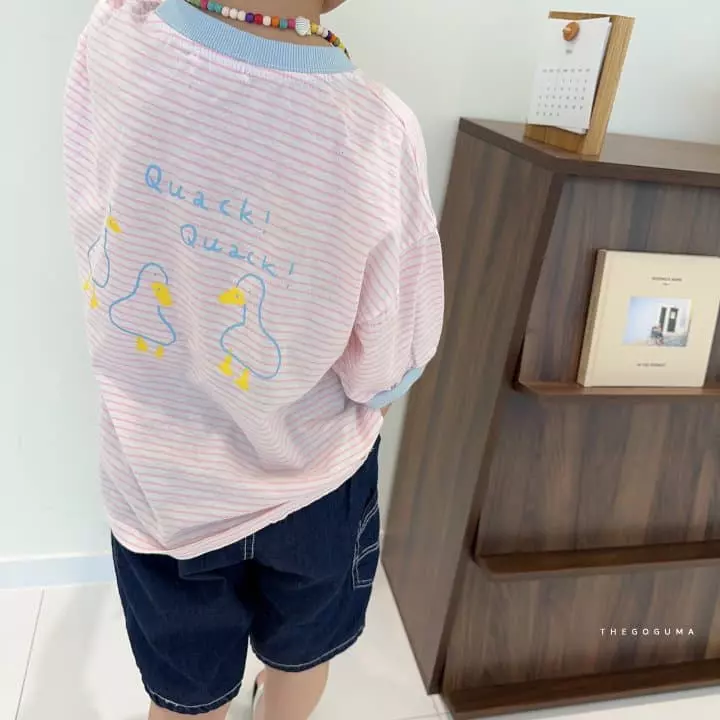 Shinseage Kids - Korean Children Fashion - #Kfashion4kids - Duck Stripes Tee - 2