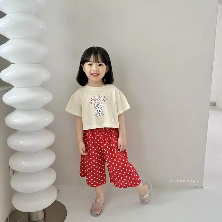 Shinseage Kids - Korean Children Fashion - #minifashionista - Merci Crop Tee - 2