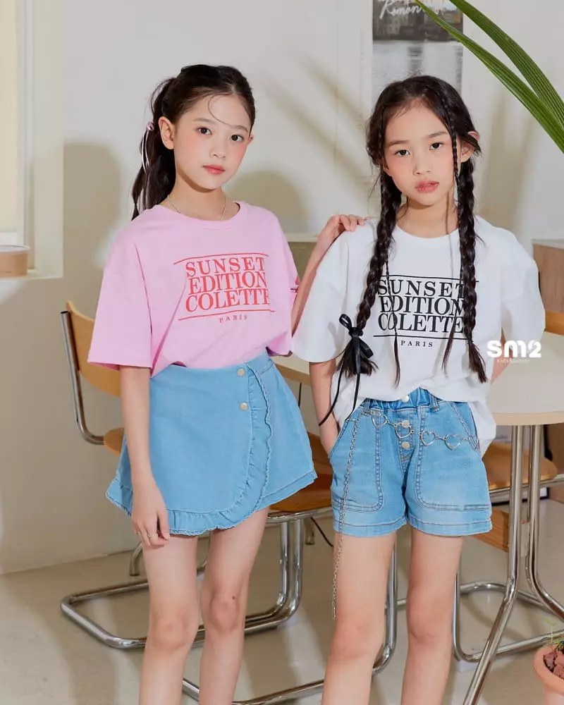 Sm2 - Korean Junior Fashion - #littlefashionista - Paris Sunset Tee - 8