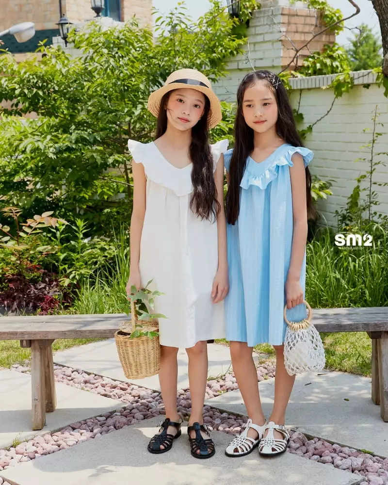 Sm2 - Korean Junior Fashion - #magicofchildhood - V Frill One-piece - 3