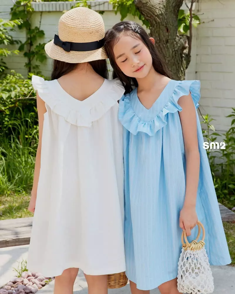 Sm2 - Korean Junior Fashion - #stylishchildhood - V Frill One-piece - 8