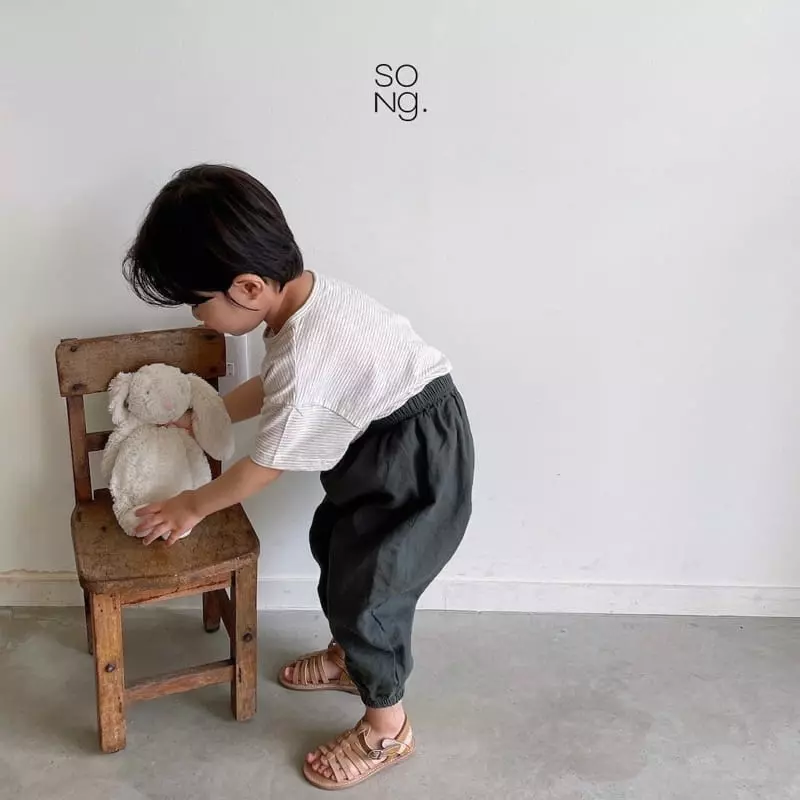 Song - Korean Children Fashion - #childofig - Pocket Piping Tee - 8