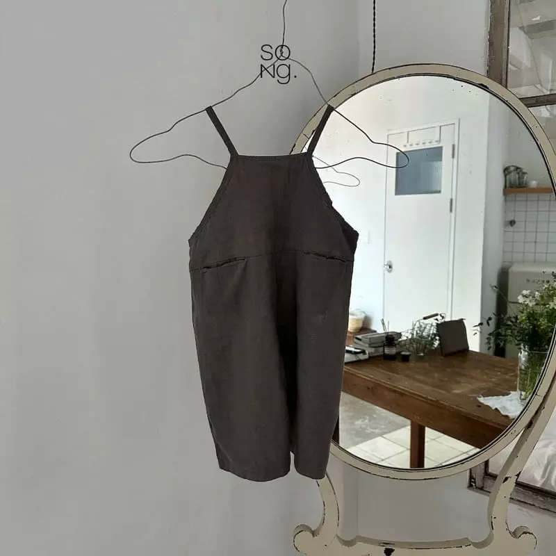 Song - Korean Children Fashion - #childrensboutique - Linen Overalls - 3