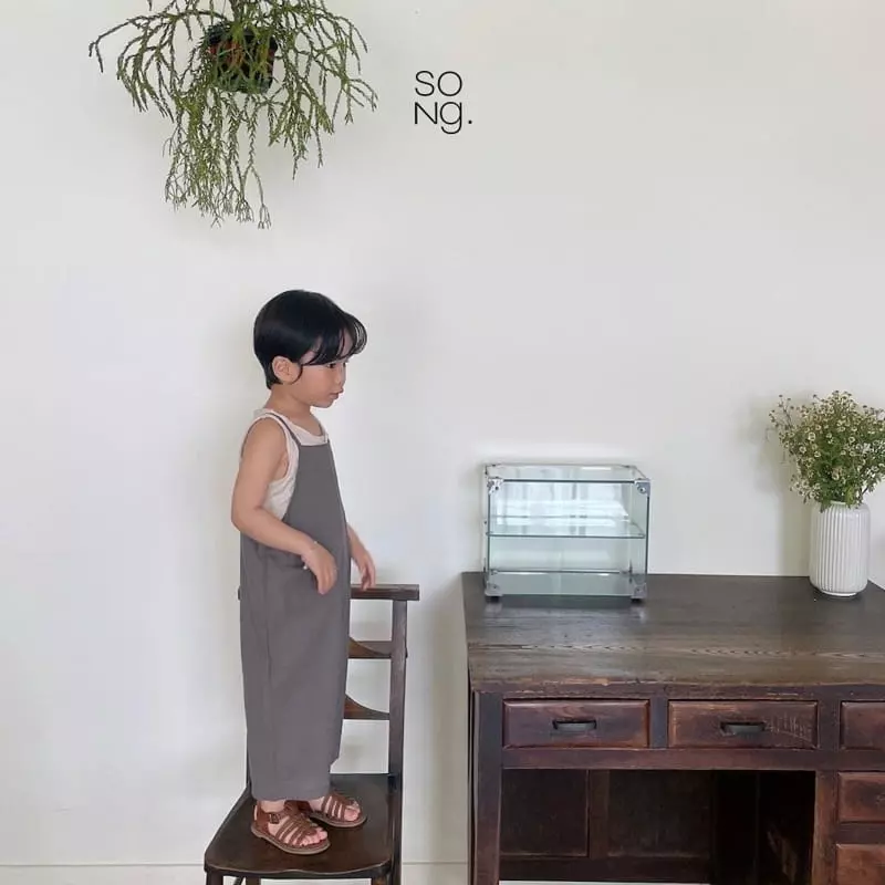 Song - Korean Children Fashion - #discoveringself - Linen Overalls - 5