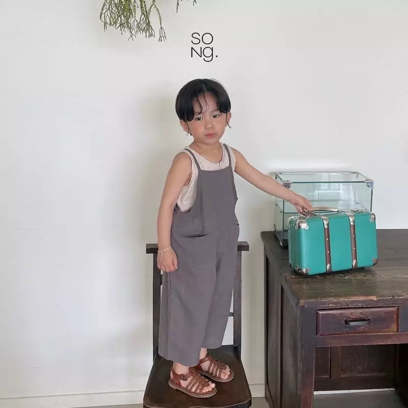 Song - Korean Children Fashion - #kidsshorts - Linen Overalls - 7