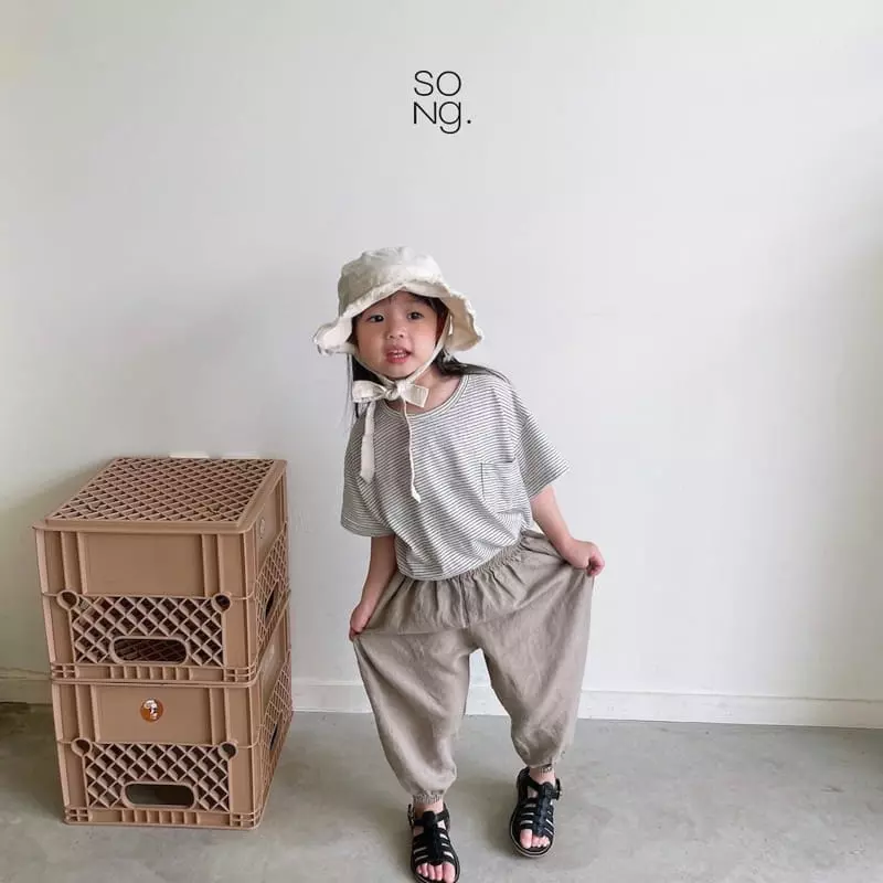 Song - Korean Children Fashion - #kidzfashiontrend - Pocket Piping Tee - 2