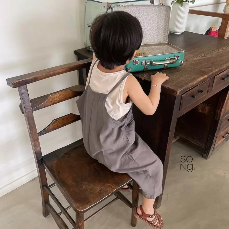 Song - Korean Children Fashion - #littlefashionista - Linen Overalls - 11