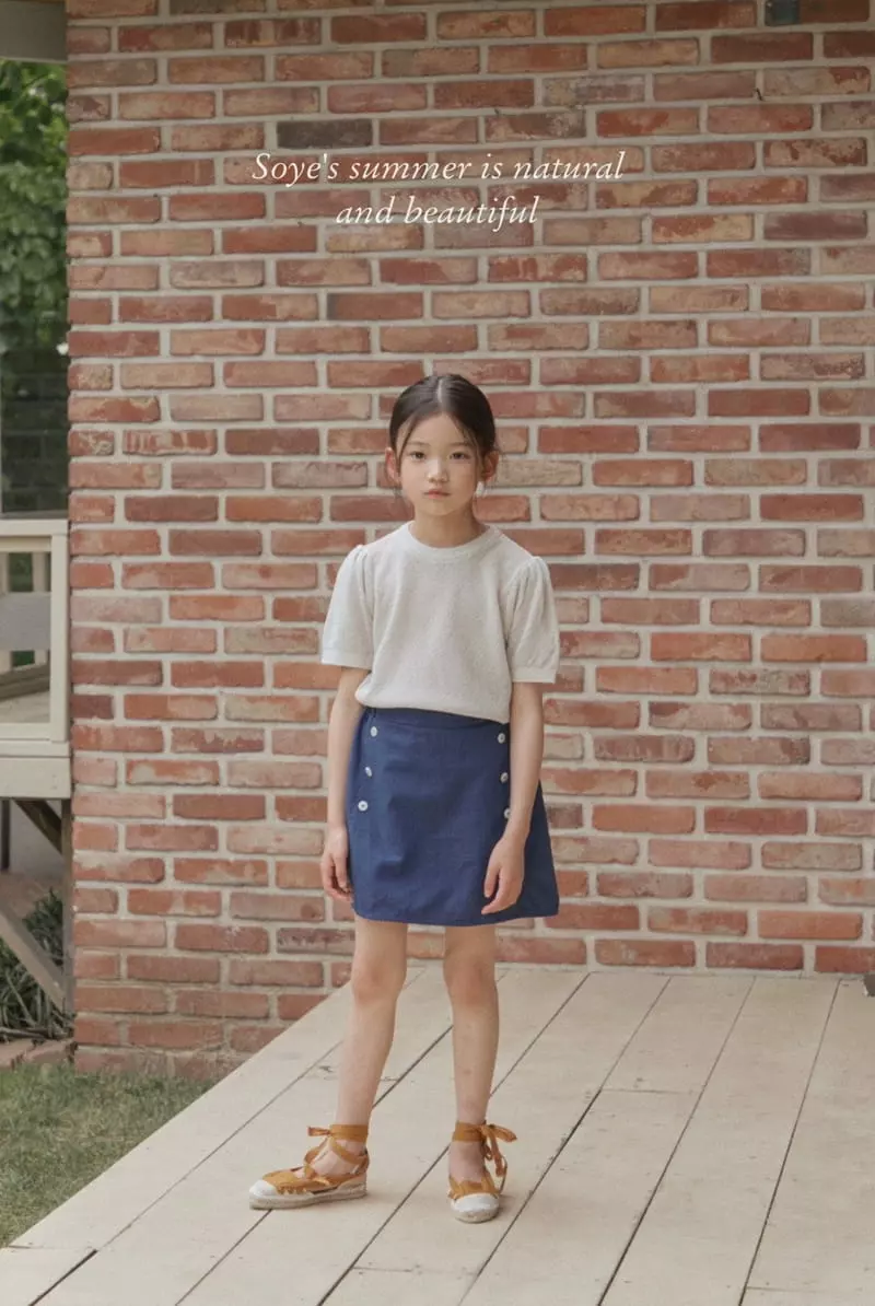 Soye - Korean Children Fashion - #discoveringself - Whole Puff Knit Tee - 6