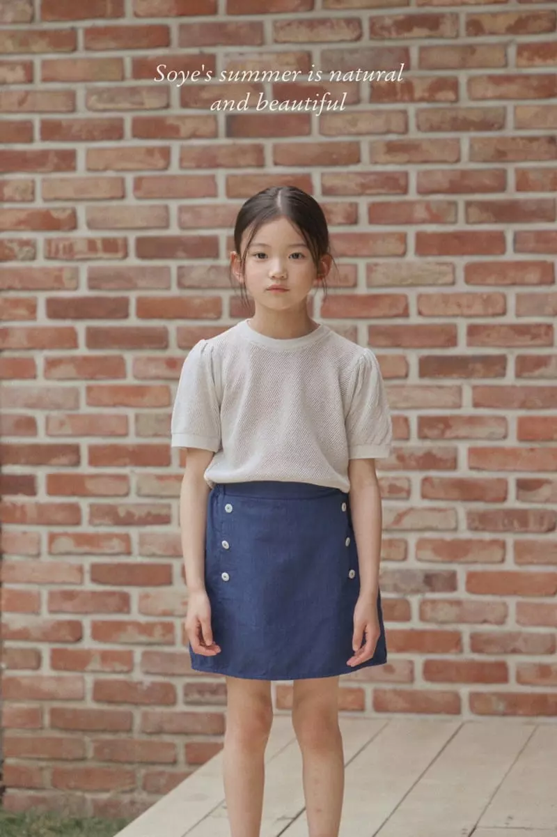 Soye - Korean Children Fashion - #fashionkids - Whole Puff Knit Tee - 7