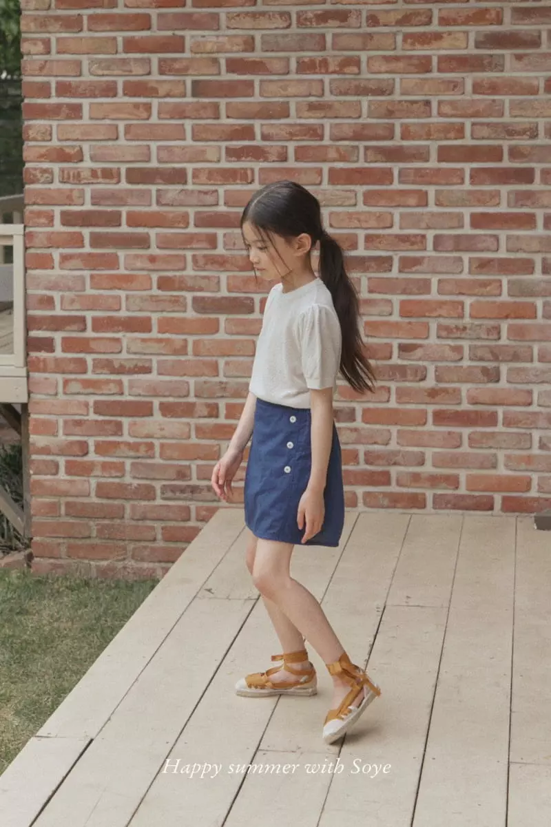 Soye - Korean Children Fashion - #littlefashionista - Whole Puff Knit Tee - 12