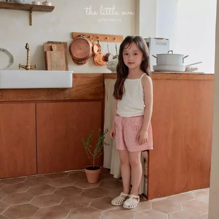 The Little Ove - Korean Children Fashion - #childofig - Heart Sleeveless Top Bottom Set