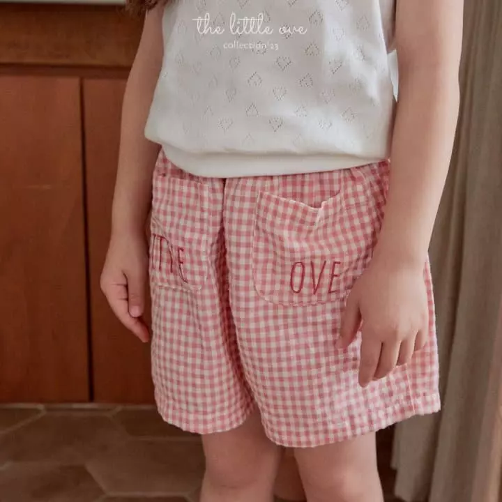 The Little Ove - Korean Children Fashion - #designkidswear - Heart Sleeveless Top Bottom Set - 3