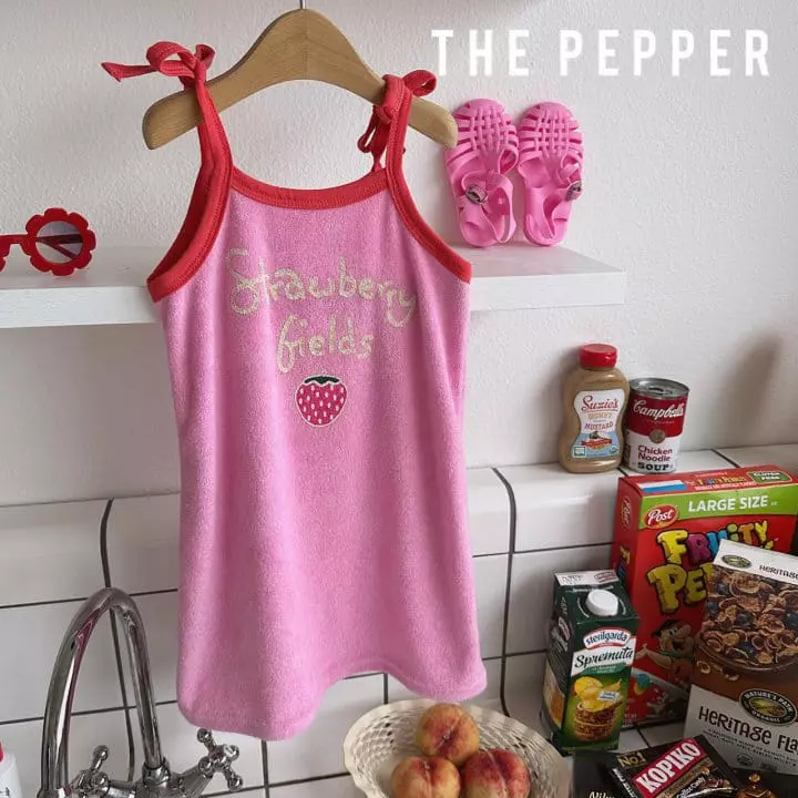 The Pepper - Korean Children Fashion - #Kfashion4kids - Strawberry One-piece - 11