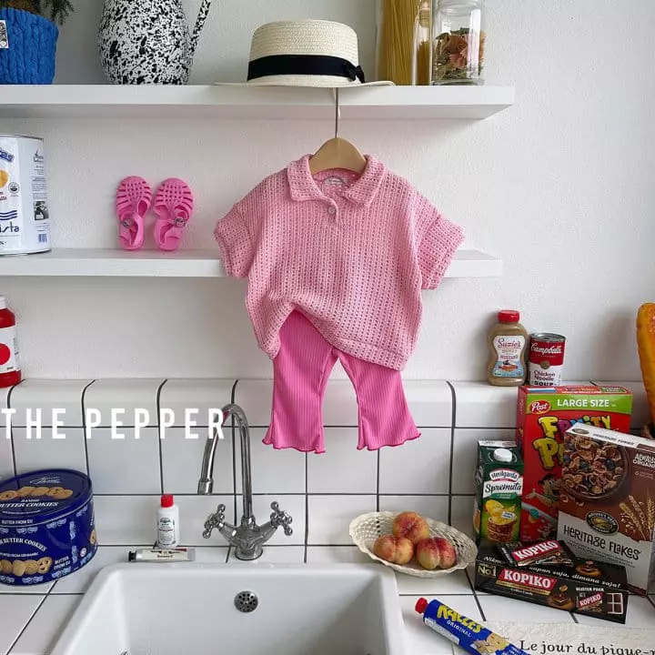 The Pepper - Korean Children Fashion - #Kfashion4kids - Knit Collar Tee - 10