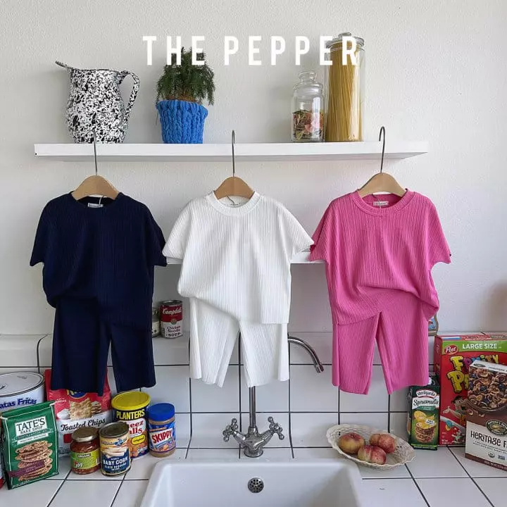 The Pepper - Korean Children Fashion - #childofig - Pleats Top Bottom Set - 6